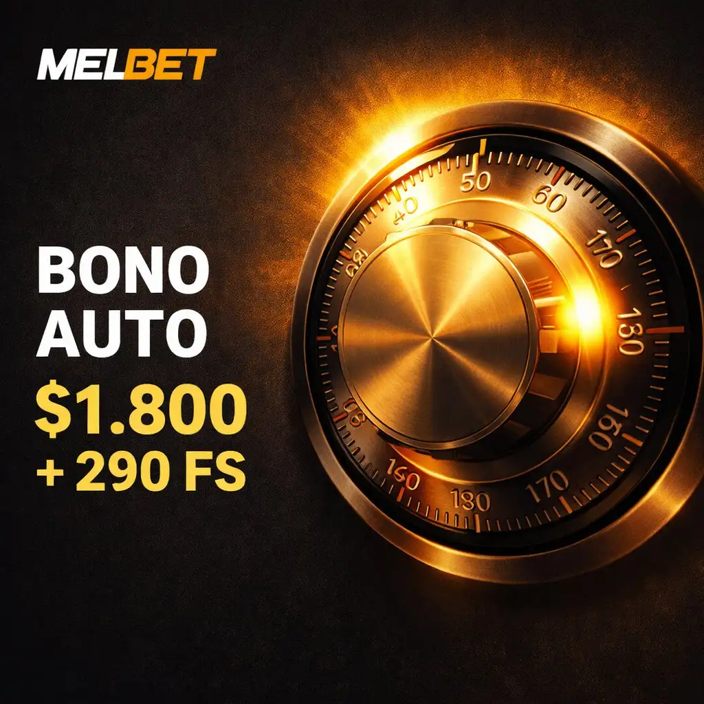 Dial combinación caja fuerte dorada números 130 fondo oscuro Melbet