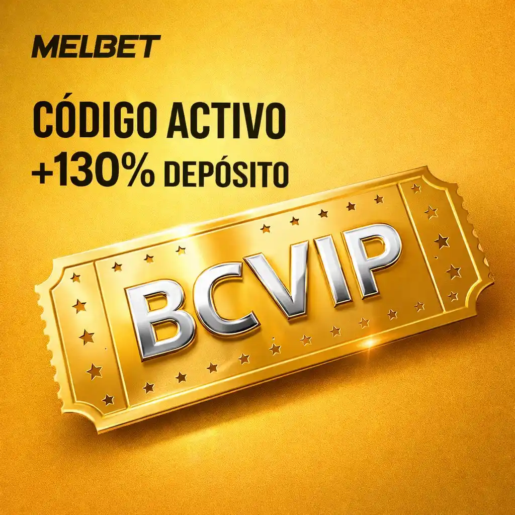 Boleto cine dorado BCVIP borde perforado fondo dorado Melbet