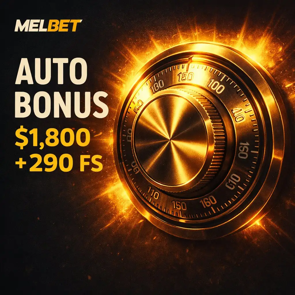 Golden safe dial combination 130 dark background Melbet