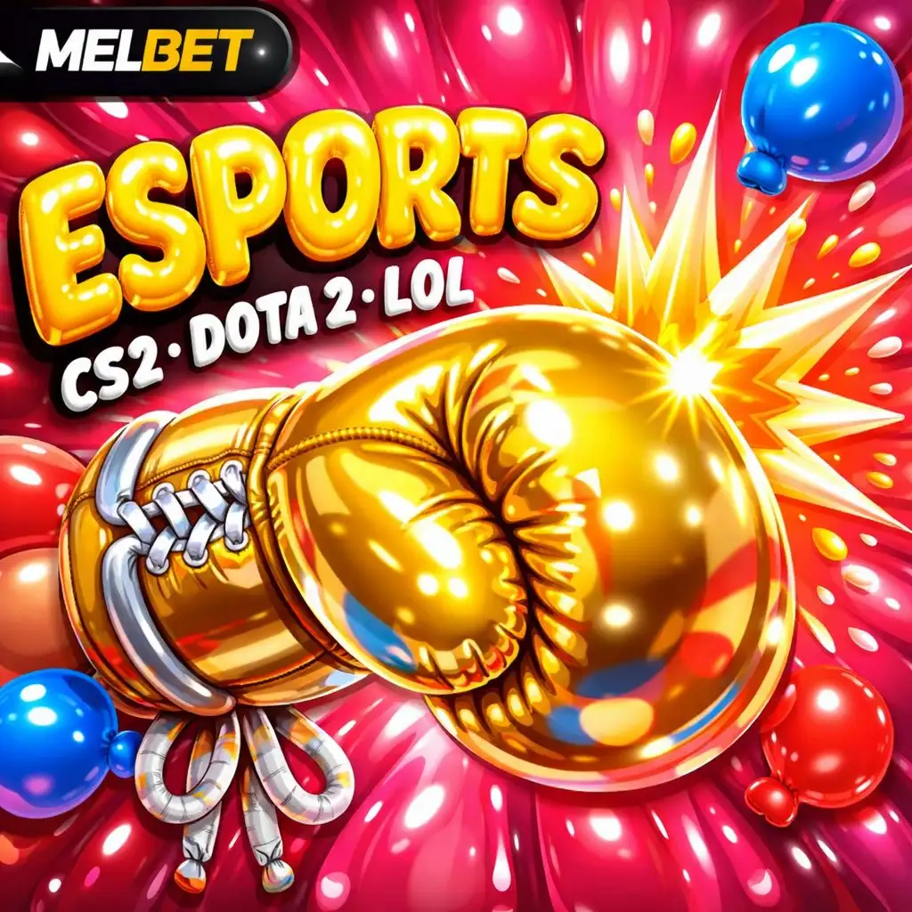 Guante boxeo dorado estrella impacto fondo oscuro magenta Melbet